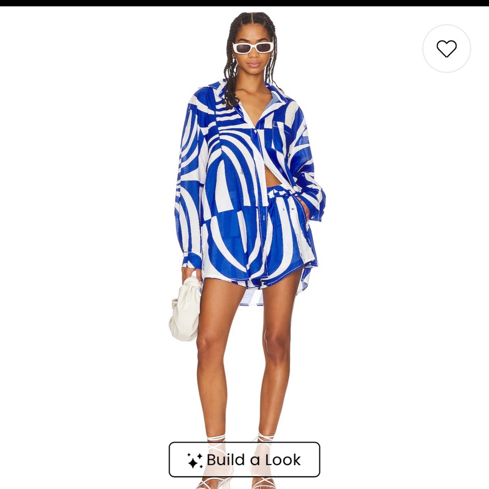 Worn Once Revolve Shirt and Shorts Set